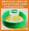 Bracciale Chiavetta Usb 8 gb.