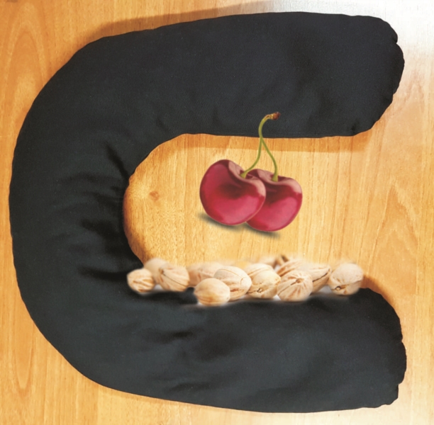 Cuscino termico con noccioli di ciliegio,sostituto borsa acqua calda
