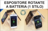 Espositore Rotante a Batteria per Telefoni altezza 16 cm. - larghezza 16 cm. - spessore 14 cm.