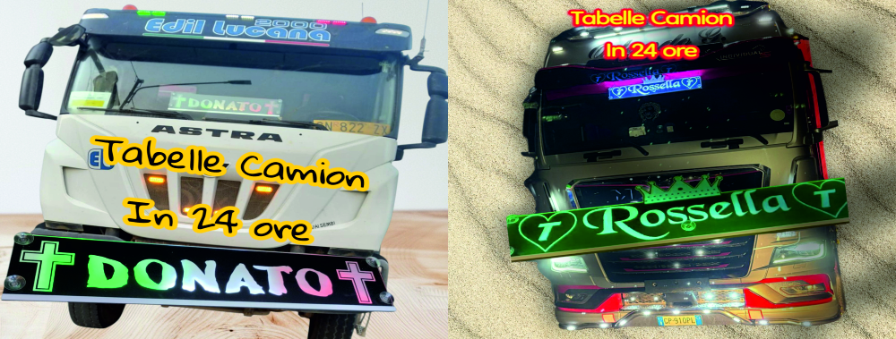 Tabelle Led Camion